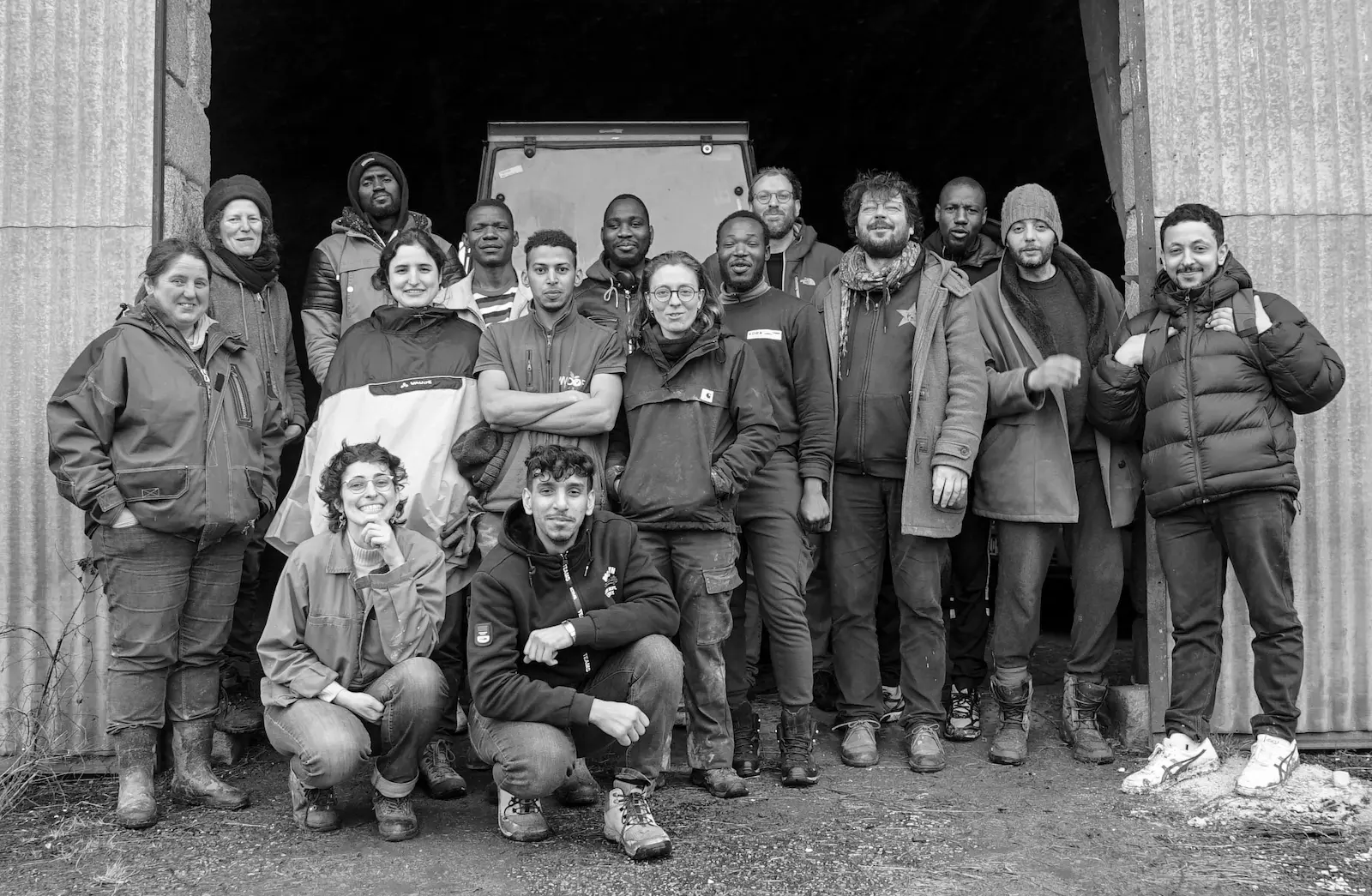 Voyage de recherche de l’Association A4, Limousin, France, février 2022. Photo © Association A4.